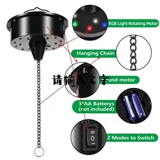 Motor I Disko Kugla 200 mm, sa18 svjetlečih dioda u nekoliko boja