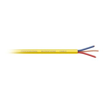 Mikrofonski kabel, 6mm, dvožilni, žuti