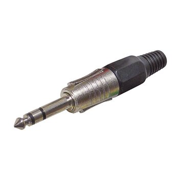 Đek, 6.3mm, stereo, crni, metalni