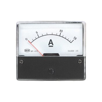 Ugradni instrument 0-15 A DC