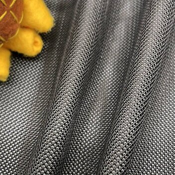 Tkanina za prednju stranu zvučne kutije-crna, 142 x 45 cm